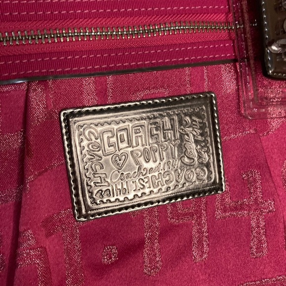 COACH STORYPATCH GLAMOUR SIGNATURE PINK SHOULDERBAG TOTE 15301 - Picture 6 of 11